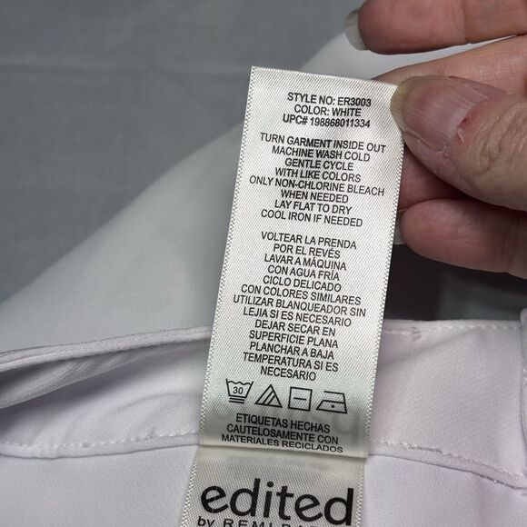 Edited by Remi Bader Women's Trouser Short Size 8 White NWT - Picture 10 of 11